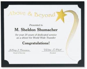 employee recognition certificates