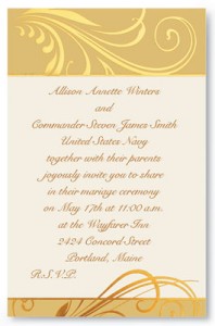 Military Wedding Invitations