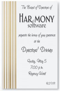 Cascade Specialty Flat Invitations