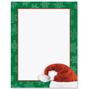 Santa's Hat Design Border Papers | PaperDirect's