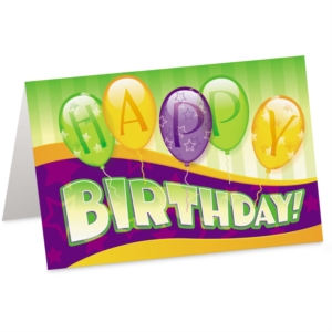 Birthday Balloons Custom Greeting Cards by PaperDirect