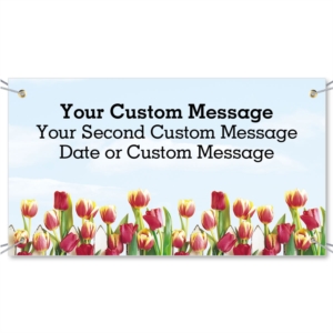 Tulip Garden Vinyl Banners by PaperDirect