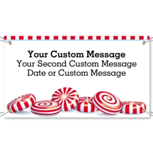 Peppermint Discs Vinyl Banners by PaperDirect