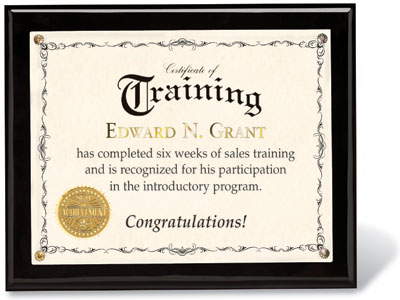 employee certificate template