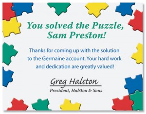 Puzzle Pieces Casual Certificates