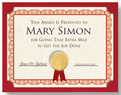 employee recognition award titles