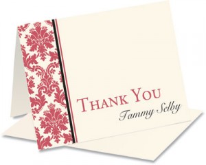 Patterned Thank You NoteCards