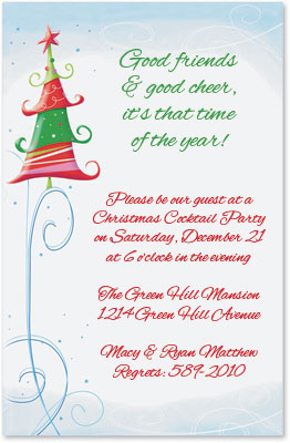 christmas dinner invitation wording